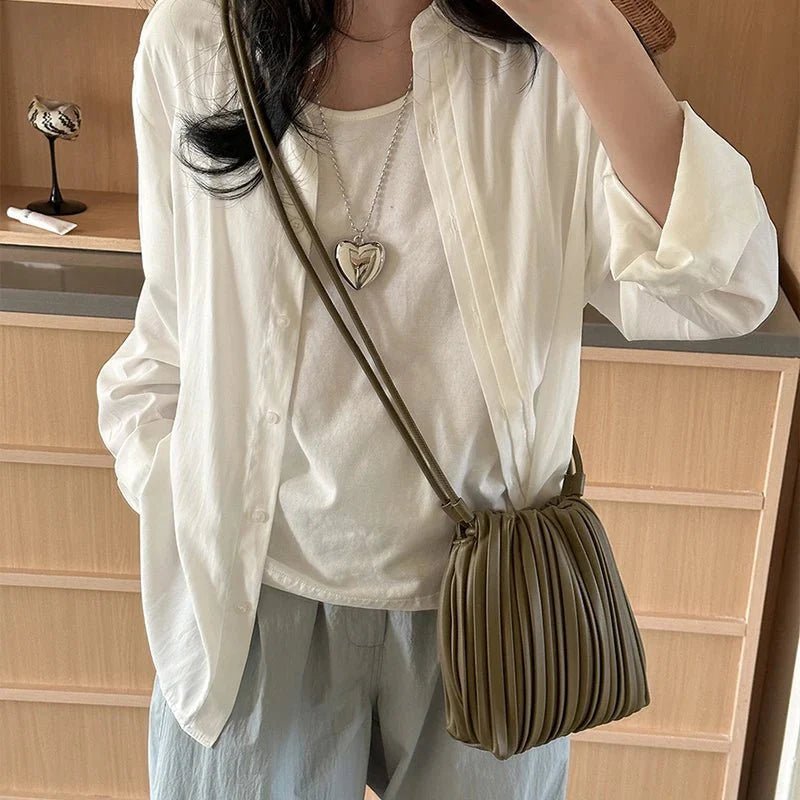 SOKYND Claudia Pleated Crossbody Bag BagSOKYND-629143-OLI-OS-52823Olive