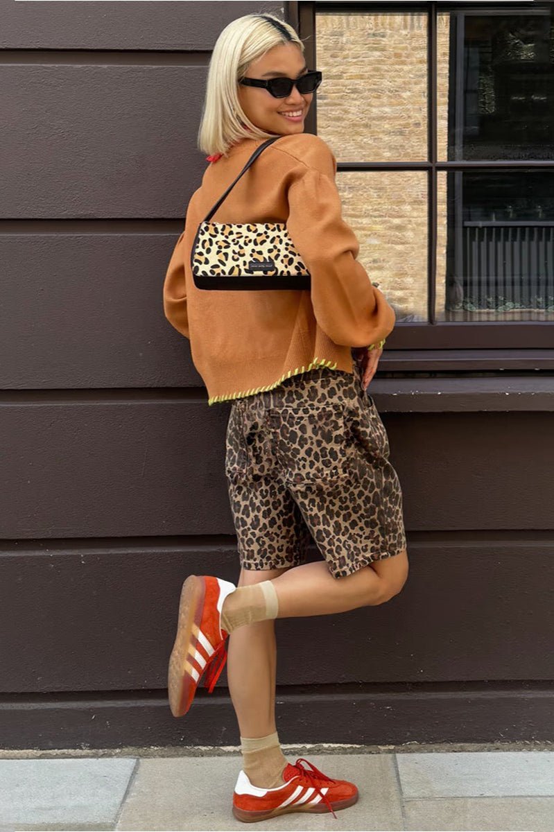 SOKYND Denise Leopard Print Shorts ShortsSOKYND-500311-S-OS-07479S