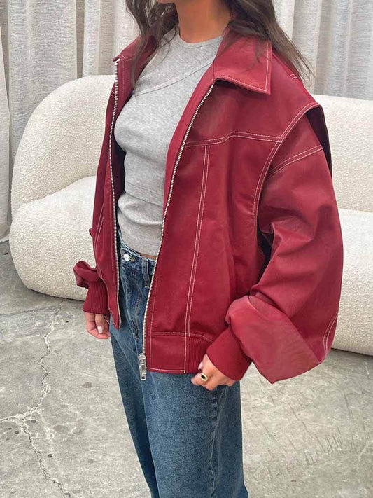 SOKYND Diana Bomber Jacket Coats & JacketsS