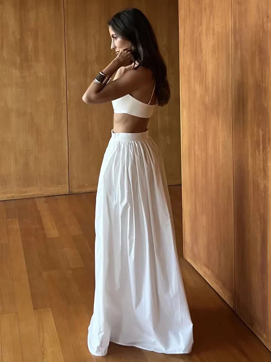SOKYND Diandra Strappy Crop Top Two-Piece Set Matching SetsSOKYND-038871-WHI-XS-62039WhiteXS
