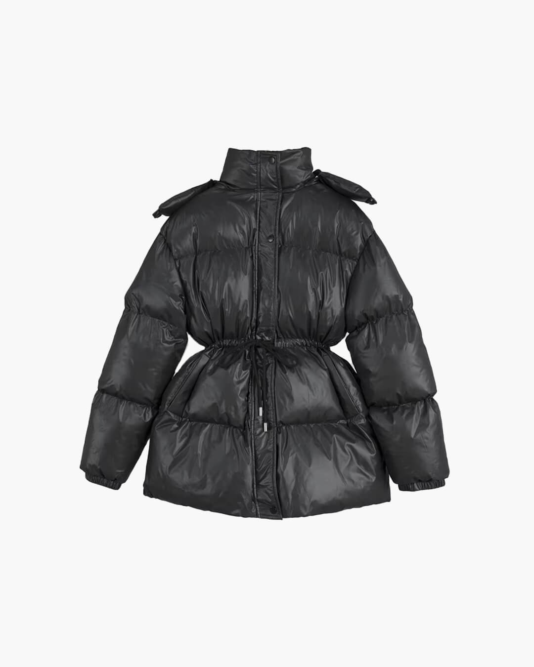 SOKYND Dorothy Drawstring Hooded Puffer Coat Coats & JacketsvV1767356248750403473BlackS