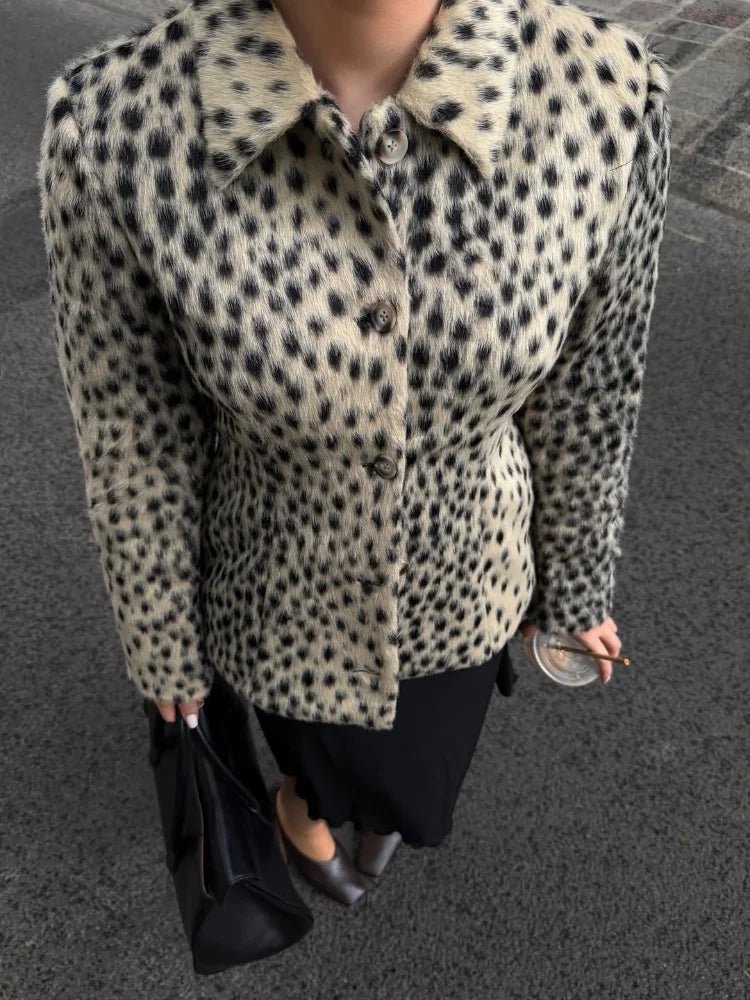 SOKYND Ellen Leopard Printed Faux Fur Jacket CoatSOKYND-320215-SHO-M-11095LeopardM