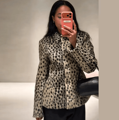 SOKYND Ellen Leopard Printed Faux Fur Jacket CoatSOKYND-320215-SHO-S-78327LeopardS