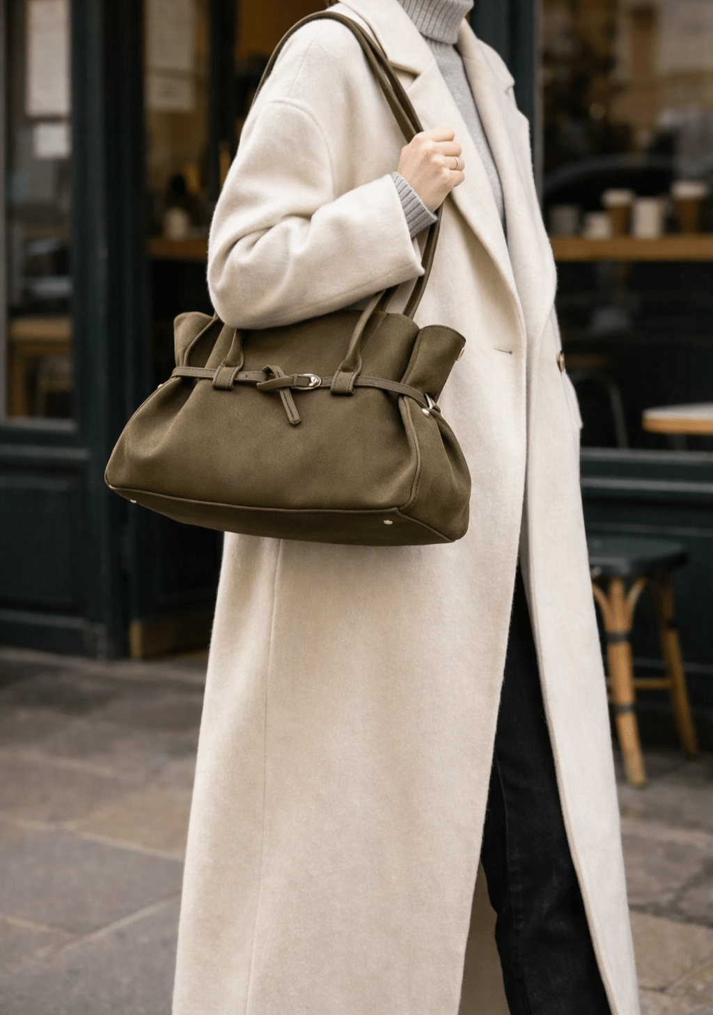 SOKYND Ellie Belted Tote Bag BagSOKYND-748695-OLI-OS-71351Olive Green