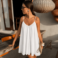 Minidress svasato Emery con spalline sottili