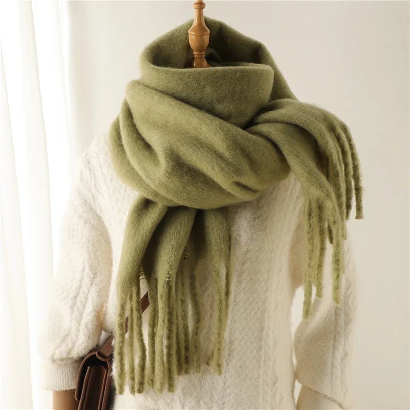 SOKYND Emilia Tasseled Winter Scarf AccessoriesSOKYND-388311-BLA-OS-71703Black