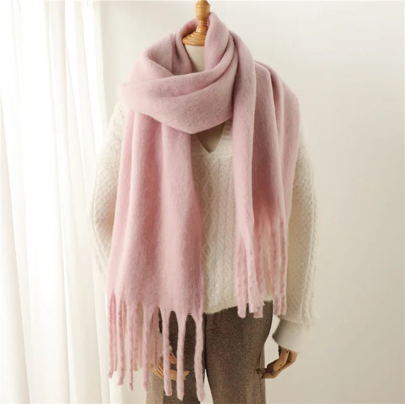 SOKYND Emilia Tasseled Winter Scarf AccessoriesSOKYND-388311-BLA-OS-71703Black