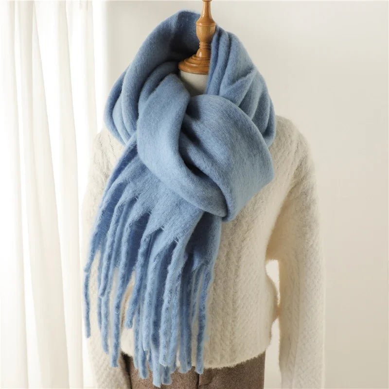 SOKYND Emilia Tasseled Winter Scarf AccessoriesSOKYND-388311-BLA-OS-71703Black