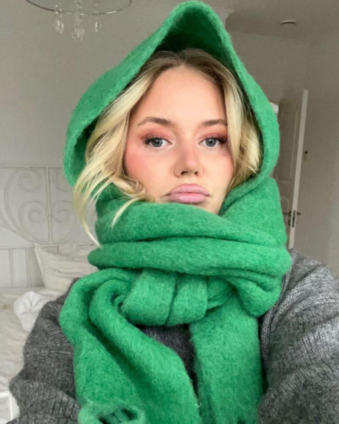 SOKYND Emilia Tasseled Winter Scarf AccessoriesSOKYND-388311-GRE-OS-66615Green