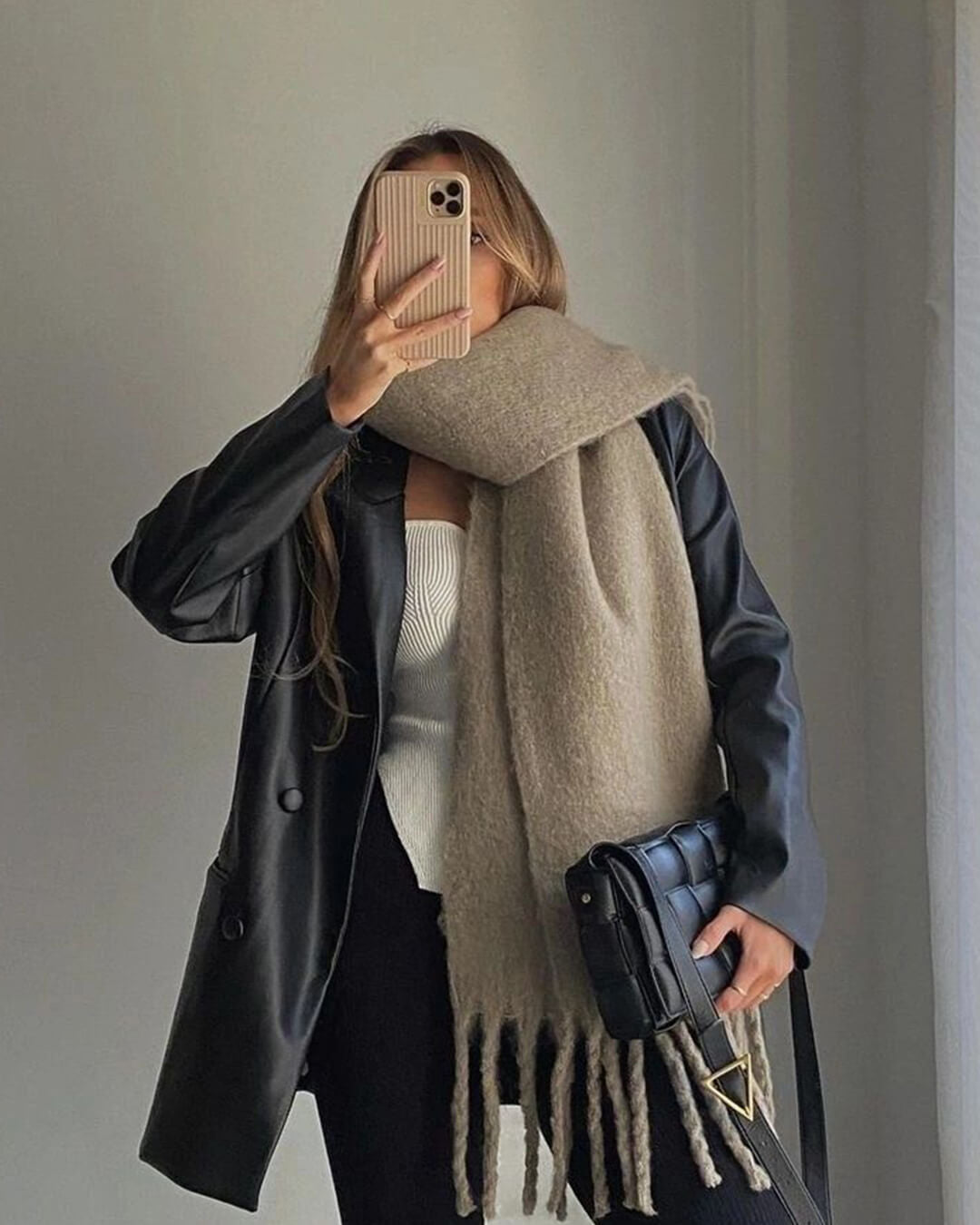SOKYND Emilia Tasseled Winter Scarf AccessoriesSOKYND-388311-GRE-OS-70007Grey
