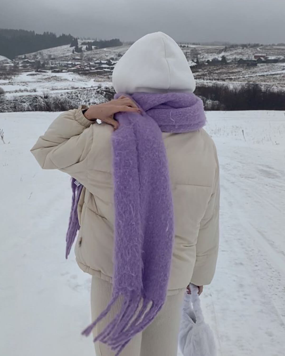 SOKYND Emilia Tasseled Winter Scarf AccessoriesSOKYND-388311-GRE-OS-70007Grey