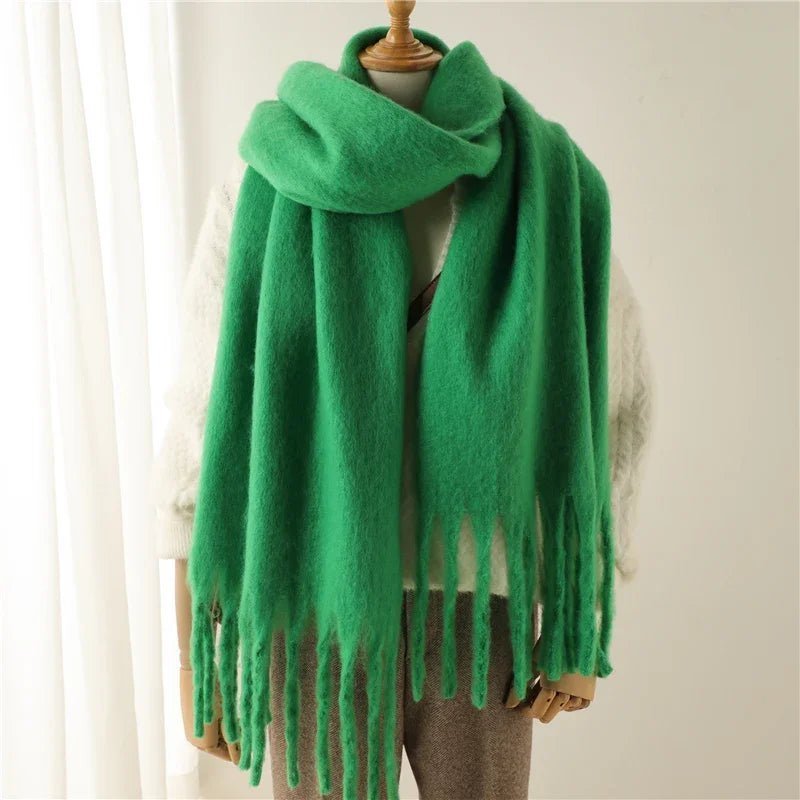 SOKYND Emilia Tasseled Winter Scarf AccessoriesSOKYND-388311-PIN-OS-02775Pink