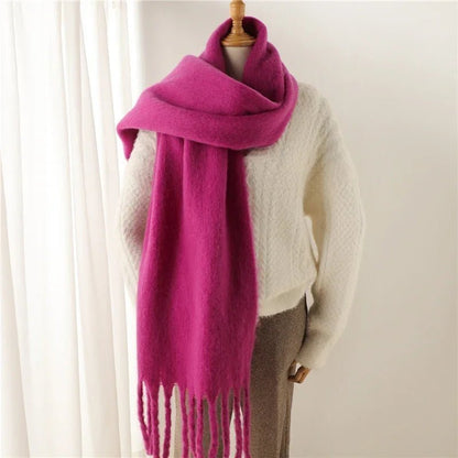 SOKYND Emilia Tasseled Winter Scarf AccessoriesSOKYND-388311-PIN-OS-02775Pink