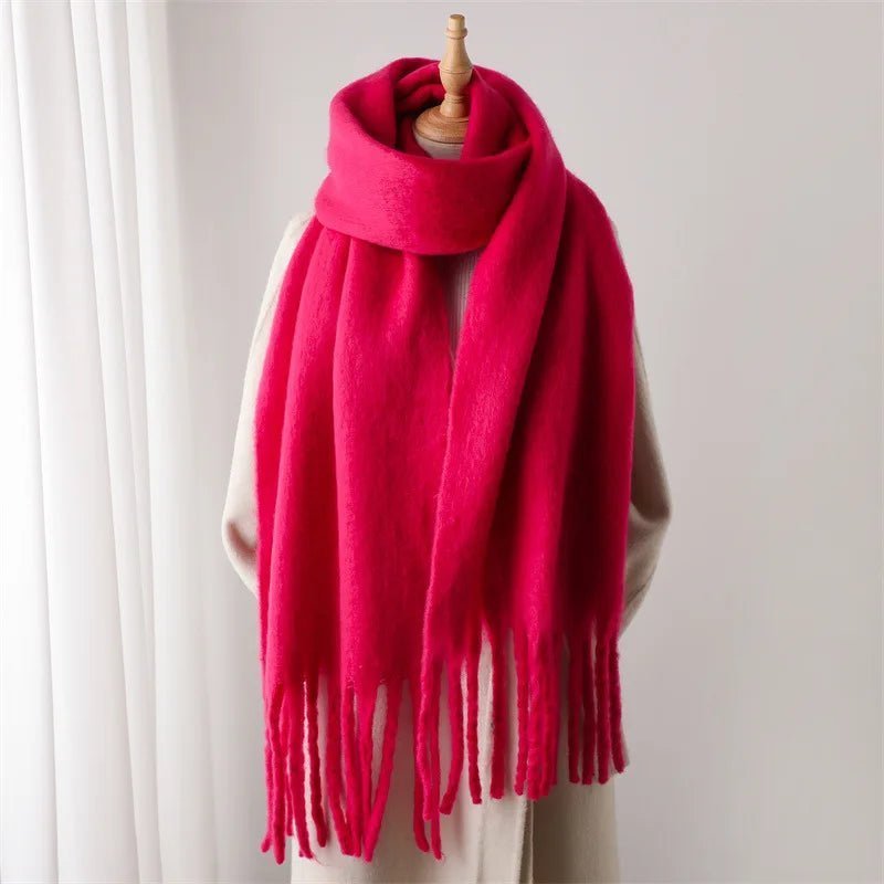 SOKYND Emilia Tasseled Winter Scarf AccessoriesSOKYND-388311-PIN-OS-02775Pink
