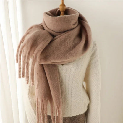 SOKYND Emilia Tasseled Winter Scarf AccessoriesSOKYND-388311-WHI-OS-38935White
