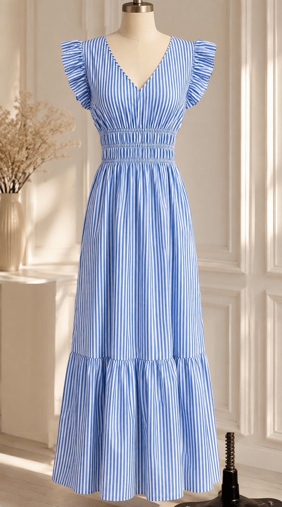 SOKYND Emily Striped Empire Maxi Dress DressSOKYND-943255-S-OS-90327S