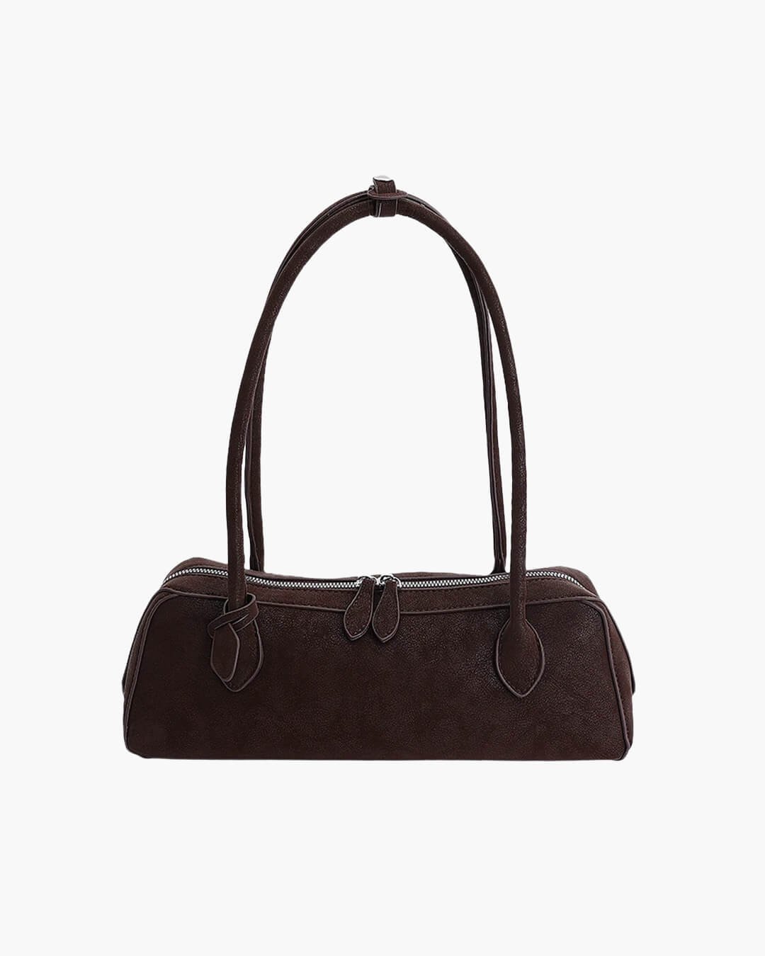 SOKYND Emma Faux Suede Baguette Bag BagCoffee