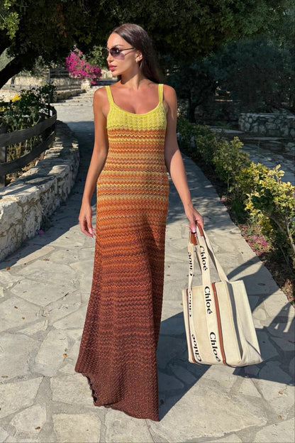 SOKYND Emma Sunset Knit Maxi Dress DressSOKYND-479127-S-OS-85015S