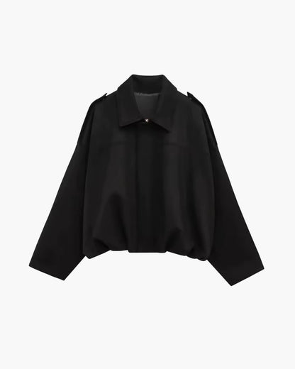 SOKYND Erica Faux Suede Bomber Jacket JacketSOKYND-248727-BLA-S-45079BlackS