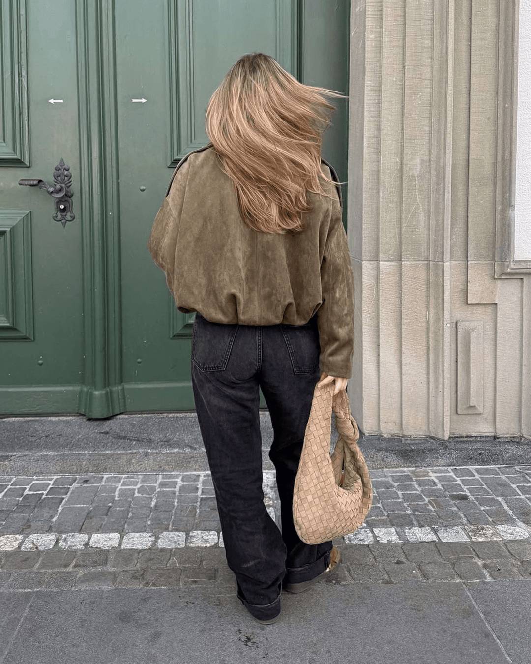 SOKYND Erica Faux Suede Bomber Jacket JacketSOKYND-248727-BRO-S-48471BrownS