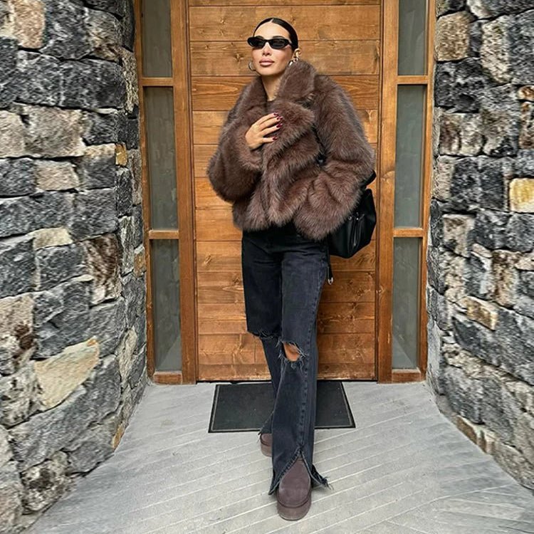 SOKYND Estelle Faux Fur Coat Coats & JacketsvD1767356248753918275CoffeeS