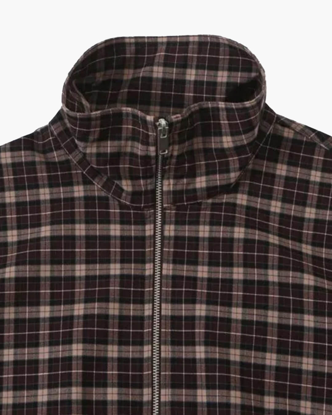 SOKYND Eva High Collar Checked Zip Jacket JacketSOKYND-180887-M-OS-75895M