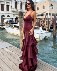 Eve Rüschiges Träger-Abendkleid