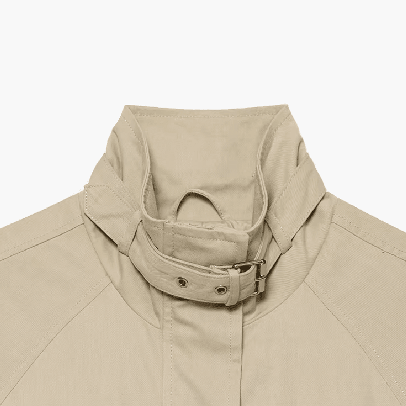 SOKYND Evelyn Casual Stand Collar Jacket JacketSOKYND-889239-KHA-L-95799KhakiL