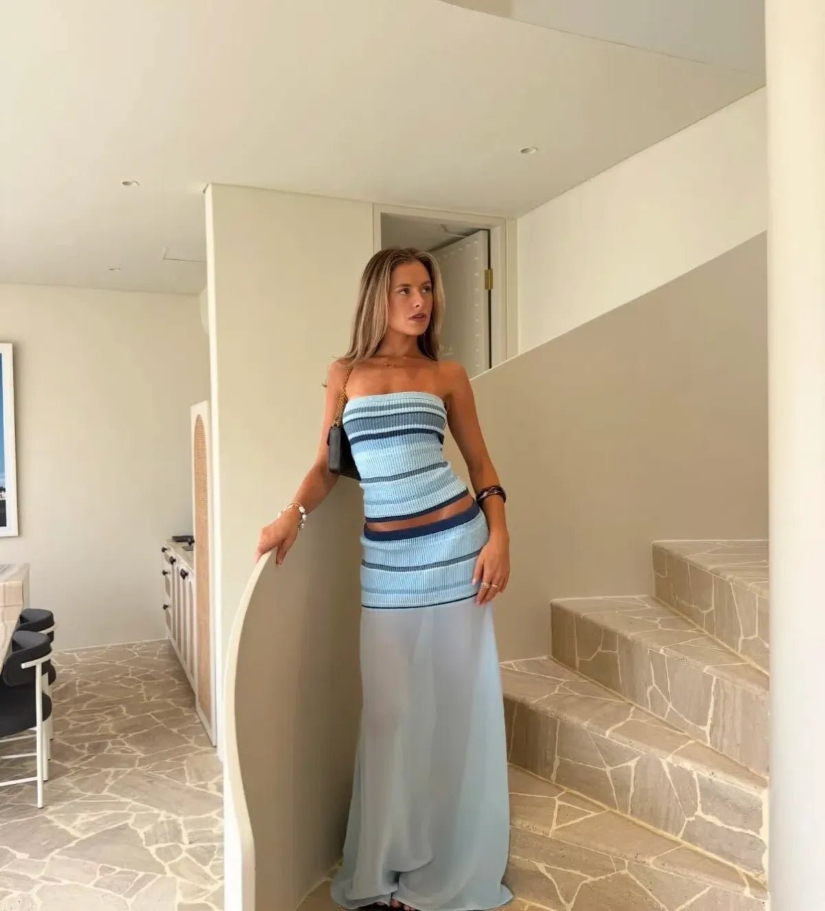 SOKYND Fiona Striped Bandeau Set DressSOKYND-114903-S-OS-44855S