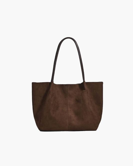 SOKYND Gina Suede Tote with Pouch BagSOKYND-414231-BRO-OS-12055Brown