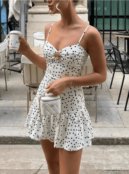 SOKYND Grace Polka Dot Mini Dress DressSOKYND-689943-S-OS-07799S