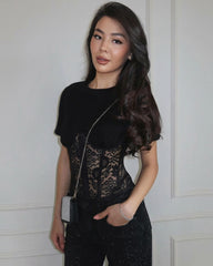Top Corset em Renda Hailee