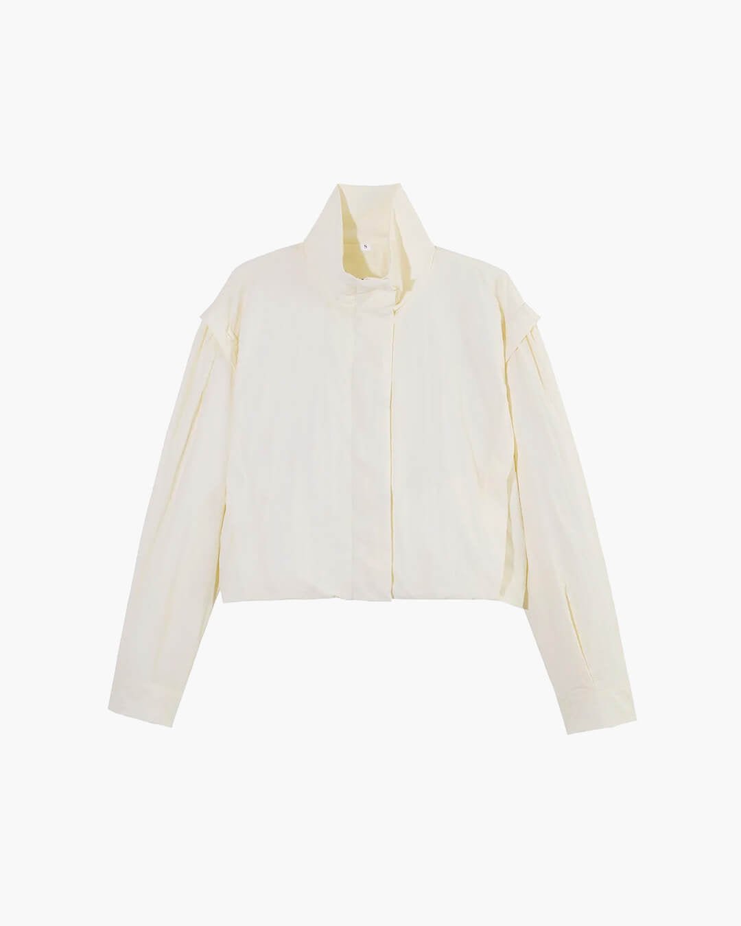 SOKYND Halia High Collar Cropped Jacket Coats & JacketsBeigeXS
