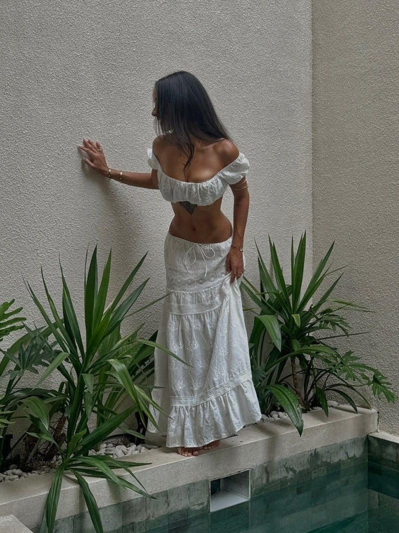 SOKYND Hanna Bohemian Crop Top Maxi Skirt Set Matching SetsSOKYND-968215-STR-S-60375StrapS