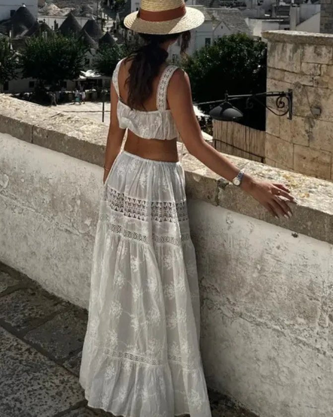 SOKYND Hanna Bohemian Crop Top Maxi Skirt Set Matching SetsSOKYND-968215-STR-S-60375StrapS