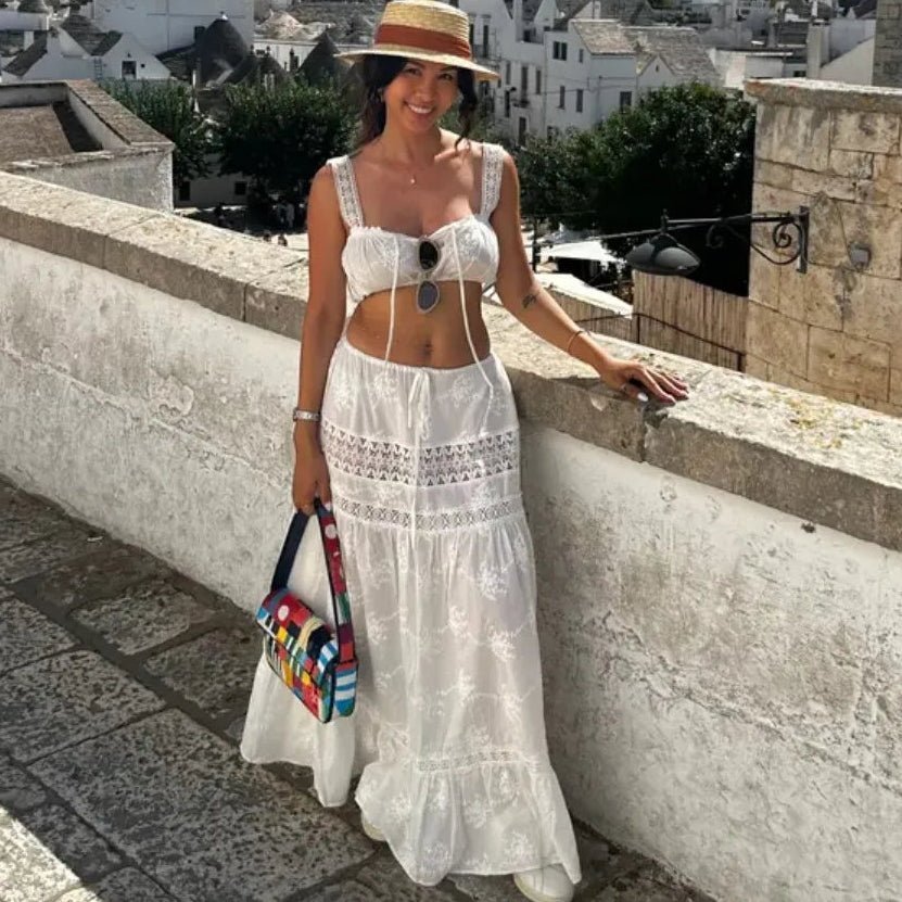SOKYND Hanna Bohemian Crop Top Maxi Skirt Set Matching SetsSOKYND-968215-STR-S-60375StrapS