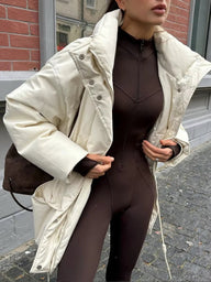 Hanna Stand Collar Padded Puffer Coat