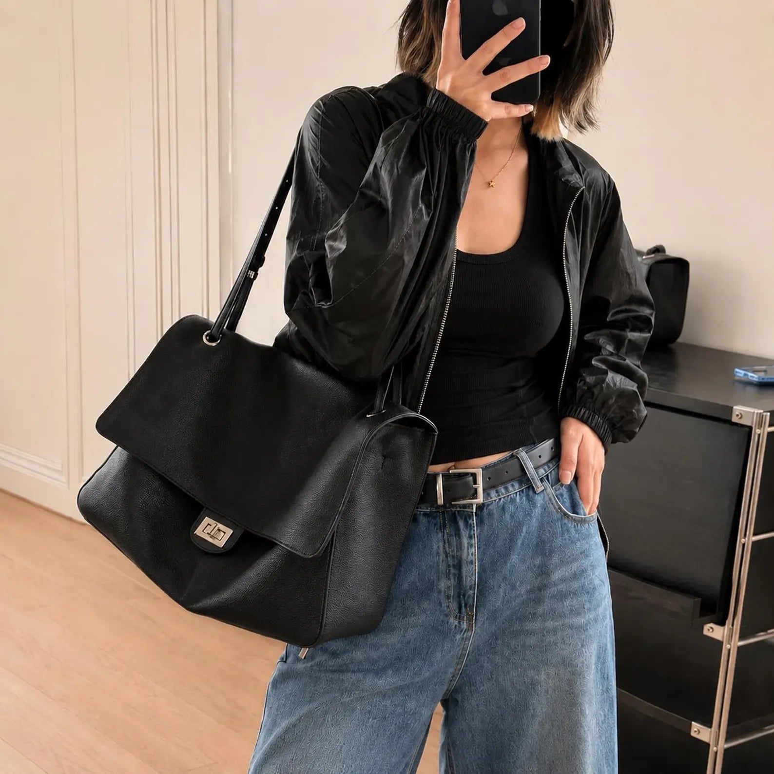 SOKYND Helena Commuting Tote Bag BagSOKYND-095575-BLA-OS-46135Black