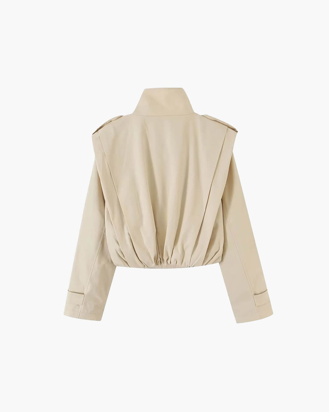 SOKYND Isabel Pleated High Collar Trench Coat CoatSOKYND-603287-BEI-XS-41143BeigeXS