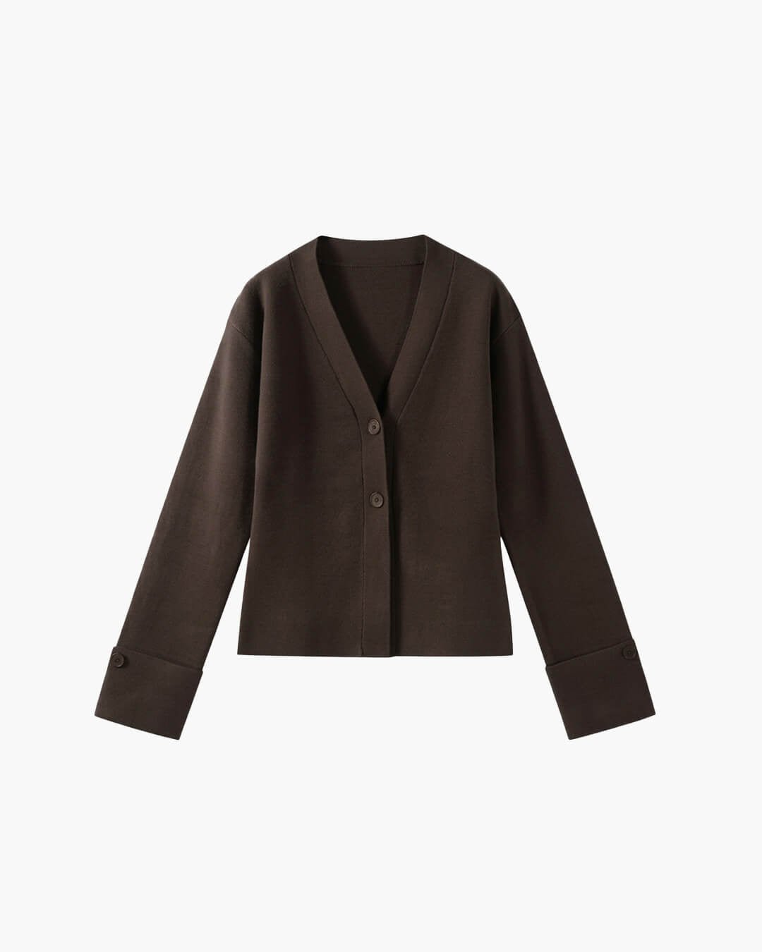 SOKYND Isabel V-Neck Buttoned Cardigan CardiganSOKYND-868631-BRO-S-58135BrownS