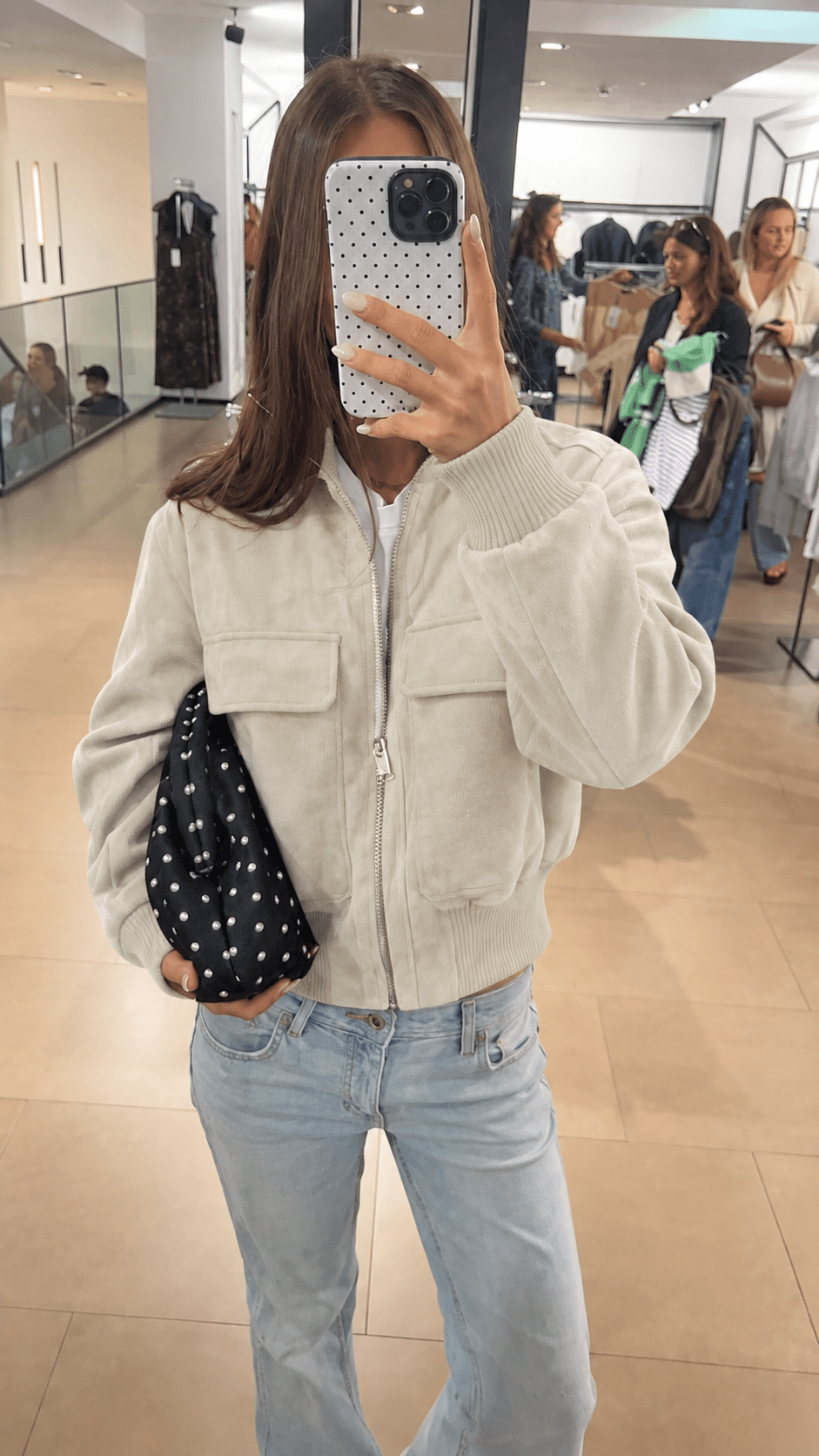 Kelly. Bomber in finto suede