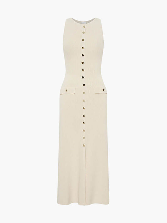 SOKYND Janna Maxi Dress DressBeigeS
