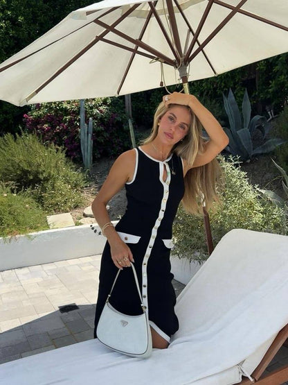 SOKYND Janna Maxi Dress DressNavyM