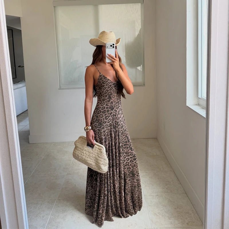 SOKYND Jasmine Leopard Print Strap Maxi Dress DressSOKYND-233047-S-OS-50167S