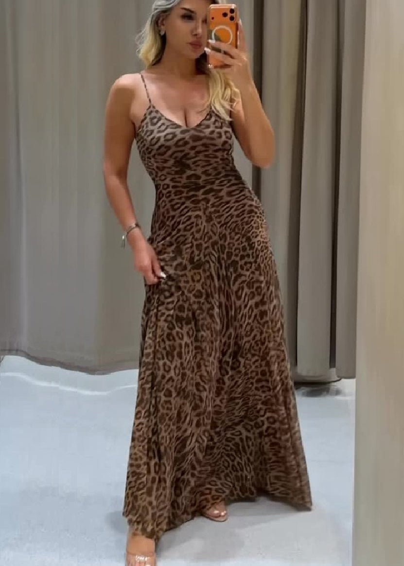 SOKYND Jasmine Leopard Print Strap Maxi Dress DressSOKYND-233047-S-OS-50167S