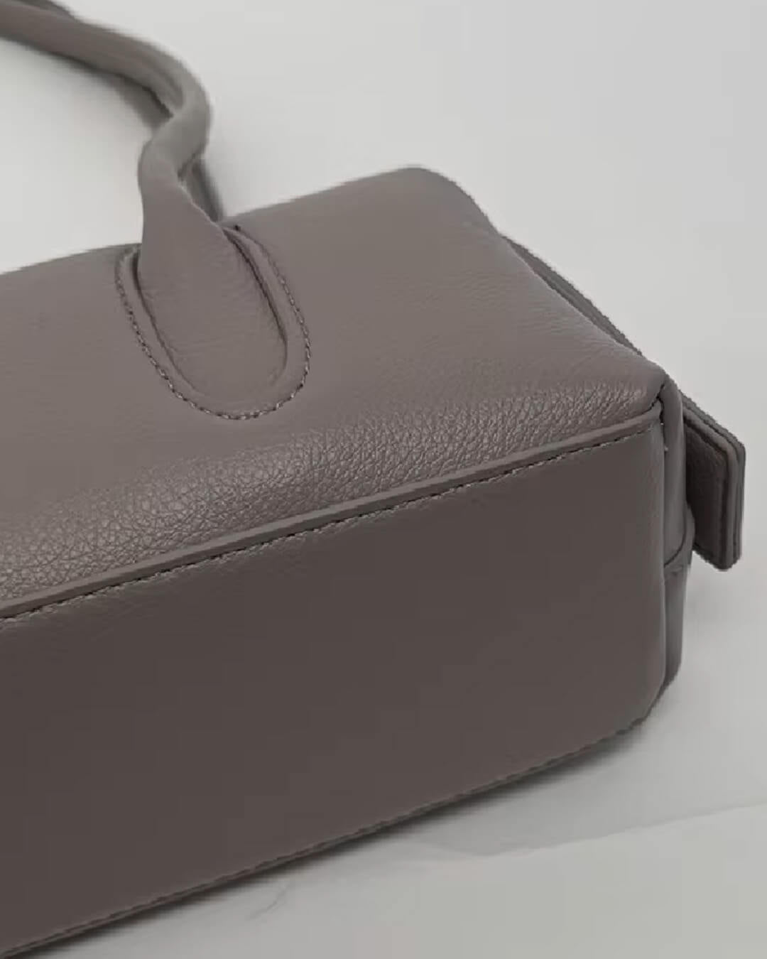 SOKYND Jessica Cylindrical Leather Shoulder Bag BagSOKYND-703639-TAU-OS-45623Taupe-Grey