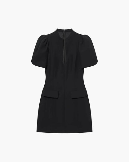 SOKYND Kaira Puff Sleeve Mini Dress DressBlackS