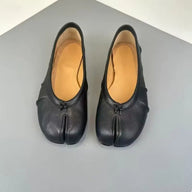 Kaira Split-Toe Leather Mules