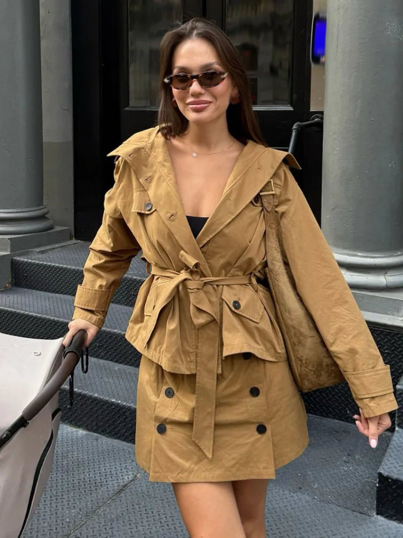 SOKYND Kate High Collar Belted Jacket Skort Set Matching SetsSOKYND-495831-JAC-XS-41271JacketXS