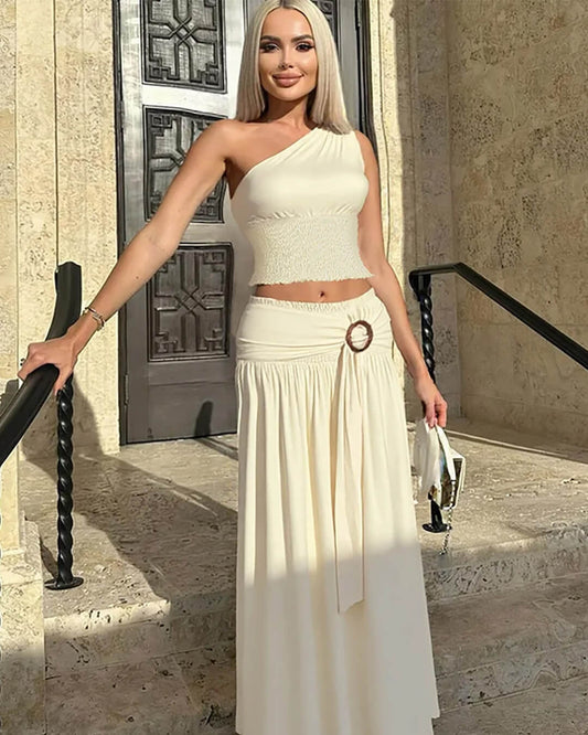 SOKYND Katharina Belted Maxi Skirt Set Matching SetsSOKYND-779991-SET-S-15671SetS